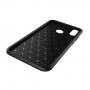 Carcasă din plastic cu textură carbon, pentru Huawei Nova 3i - negru