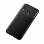Carcasă din plastic cu textură carbon, pentru Huawei Nova 3i - negru