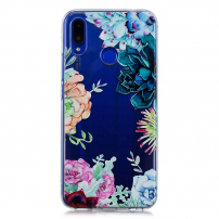 Carcasă din plastic flori, pentru Huawei Nova 3 - transparent