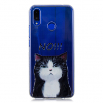 Carcasă din plastic pisică, pentru Huawei Nova 3 - transparent