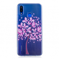 Carcasă din plastic roz copac, pentru Huawei Nova 3 - transparent