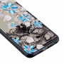 Carcasă din plastic întărit Floare albastră, pentru Huawei P Smart - transparent