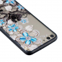 Carcasă din plastic întărit Floare albastră, pentru Huawei P Smart - transparent