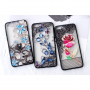Carcasă din plastic întărit Floare albastră, pentru Huawei P Smart - transparent