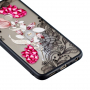 Carcasă din plastic întărit flori roz, pentru Huawei P Smart - transparent