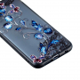 Carcasă din plastic întărit floare și fluture pentru Honor 10 - transparent