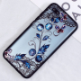 Carcasă din plastic întărit floare și fluture pentru Honor 10 - transparent