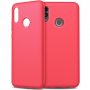 Carcasă din silicon cu textură ca materialul textil, pentru Honor 10 Lite / Huawei P Smart (2019) - roșu