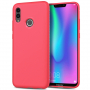 Carcasă din silicon cu textură ca materialul textil, pentru Honor 10 Lite / Huawei P Smart (2019) - roșu
