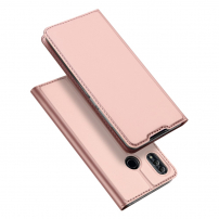Husă flip Dux Ducis Skin Pro, pentru Honor 10 Lite - roz-auriu