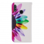 Husă flip flori, pentru Huawei P Smart (2019) / Honor 10 Lite - colorat