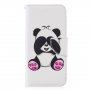 Husă flip panda pentru Honor 10 Lite / Huawei P Smart (2019) - alb
