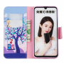 Husă flip copac a bufnițe pentru Honor 10 Lite / Huawei P Smart (2019) - colorat