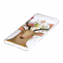 Carcasă din plastic cerb cu flori, pentru Huawei P30 Pro - transparent