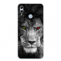 Carcasă din plastic leu, pentru Honor 10 Lite - alb-negru