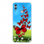 Carcasă din plastic fluturi, pentru Honor 10 Lite - naturală