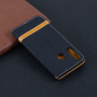 Husă flip cu denim și piele, pentru Huawei P30 Lite - negru