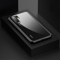 Carcasă transparentă Usams Mant, cu ramă, pentru Huawei P30 Pro - negru
