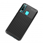 Carcasă din plastic cu textură carbon, pentru Huawei P30 Lite - negru