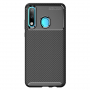 Carcasă din plastic cu textură carbon, pentru Huawei P30 Lite - negru