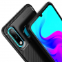 Carcasă din plastic cu textură carbon, pentru Huawei P30 Lite - negru