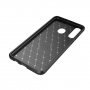 Carcasă din plastic cu textură carbon, pentru Huawei P30 Lite - negru