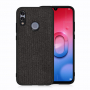 Carcasă cu textură ca materialul textil, pentru Huawei P Smart (2019) / Honor 10 Lite - negru