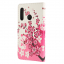 Husă flip Pom în floare, pentru Huawei P30 Lite - roz