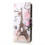Husă flip Turnul Eiffel pentru Huawei P30 Lite - roz