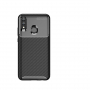 Carcasă din plastic cu textură carbon, pentru Honor 10 Lite / Huawei P Smart (2019) - negru
