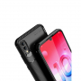Carcasă din plastic cu textură carbon, pentru Honor 10 Lite / Huawei P Smart (2019) - negru