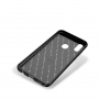 Carcasă din plastic cu textură carbon, pentru Honor 10 Lite / Huawei P Smart (2019) - negru