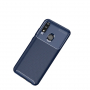 Carcasă din plastic cu textură carbon, pentru Honor 10 Lite / Huawei P Smart (2019) - albastru închis