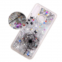 Carcasă din plastic cu paiete plutind, păpădie, pentru Huawei P30 Lite - argintiu