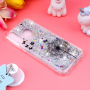 Carcasă din plastic cu paiete plutind, păpădie, pentru Huawei P30 Lite - argintiu