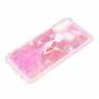 Carcasă din plastic cu paiete plutind, fată, pentru Huawei P30 Lite - roz
