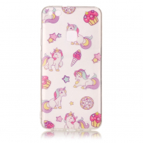 Carcasă din plastic unicorni, pentru Huawei P10 Lite - transparent