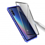 Carcasă cu ramă metalică și sticlă durificată, pentru Xiaomi Mi 9 - albastru