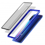 Carcasă cu ramă metalică și sticlă durificată, pentru Xiaomi Mi 9 - albastru
