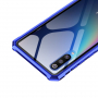 Carcasă cu ramă metalică și sticlă durificată, pentru Xiaomi Mi 9 - albastru