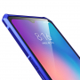 Carcasă cu ramă metalică și sticlă durificată, pentru Xiaomi Mi 9 - albastru