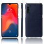 Carcasă de protecție cu suprafață din piele, pentru Xiaomi Mi 9 - albastru