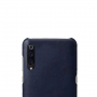 Carcasă de protecție cu suprafață din piele, pentru Xiaomi Mi 9 - albastru