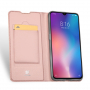 Husă din piele Dux Ducis Skin Pro, pentru Xiaomi Mi 9 - roz-auriu