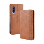 Husă flip din piele, vintage, pentru Xiaomi Mi 9 - maro