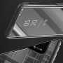 Husă flip tip oglindă, pentru Xiaomi Mi 9 - negru