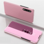 Husă flip tip oglindă, pentru Xiaomi Mi 9 - roz-auriu