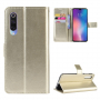 Husă tip portofel, din piele, pentru Xiaomi Mi 9 - auriu