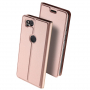Husă flip Dux Ducis Skin Pro, pentru Google Pixel 2 - roz-auriu