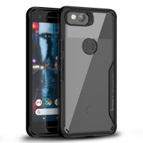 Carcasă antișoc Ipaky, transparentă, cu ramă, pentru Google Pixel 2 - negru